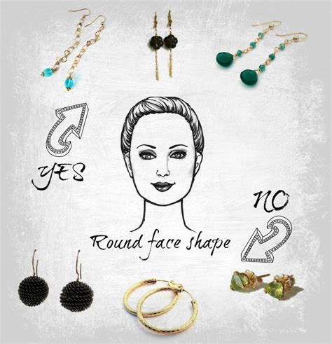 Face Shapes And Jewelry Earrings And Neckalce For Round Face Round