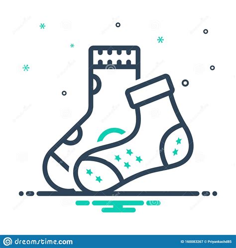 Mix Icon For Mismatch Socks And Nudes Stock Vector