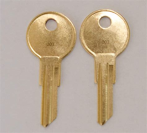 Pair Of 2 Replacement Keys For Code 001 002 003 004 005 Husky Tool Box