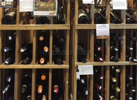 Bottle Of Wines Selling At Store Editorial Stock Photo Image Of