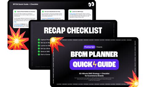 Bfcm Planner Quick Guide 60 Minute Strategy Checklist For Ecommerce