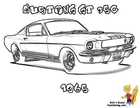 1967 Ford Mustang Coloring Pages