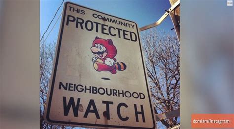 Toronto Neighborhood Watch Signs Altered To Feature Childhood Heroes