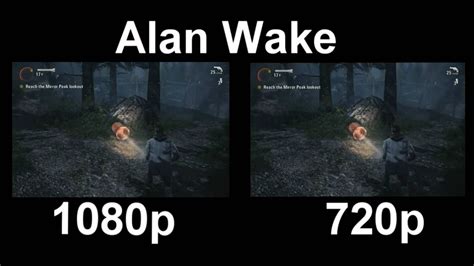 1080p Vs 720p Alan Wake Youtube