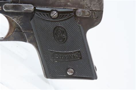 Austrian Steyr 1908 Pocket Pistol 8421 Candr Antique 003 Ancestry Guns