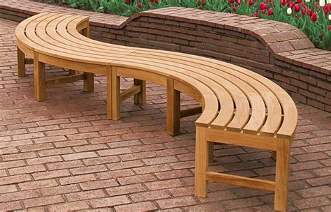 Curved Outdoor Bench Seating Unique Home Designs