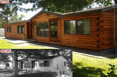 Looking for a maintenance free alternative to real wood? Log Siding for Manufactured Homes Archives - Modulog
