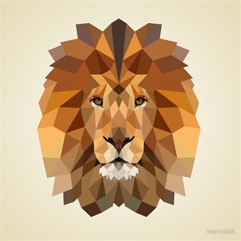 Lion By Trancekot Geometric Art Animal Polygon Art Polygon Animal