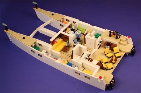 Wallpaper Perahu Layar Lego Kapal Pesiar Catamaran 3433x2281