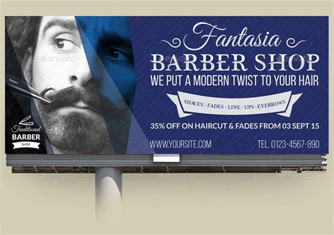 Barber Shop Billboard Template Vol2 Barber Shop Beauty