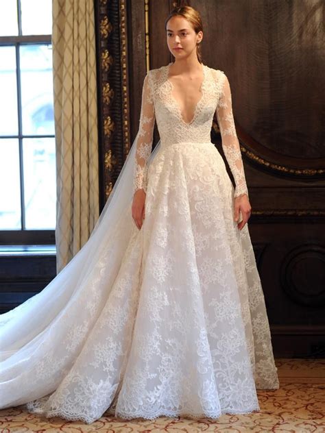 See Monique Lhuillier Wedding Dresses From Bridal Fashion Week