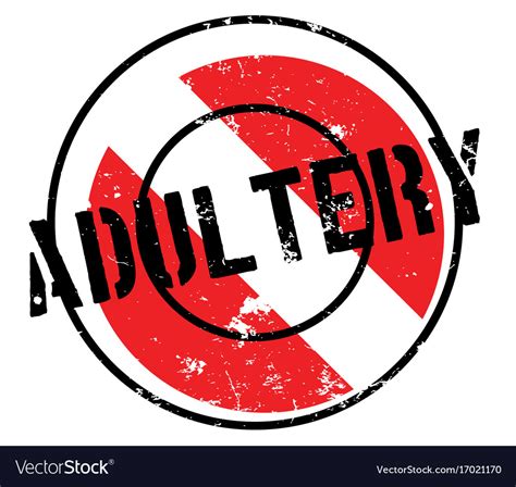 Adultery Rubber Stamp Royalty Free Vector Image