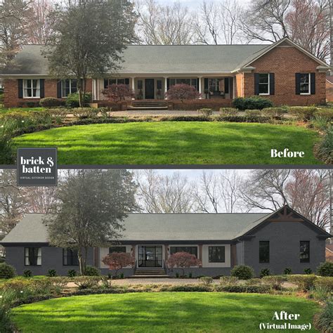 Ranch Homes Before And After Makeover Blog Brickandbatten Brick