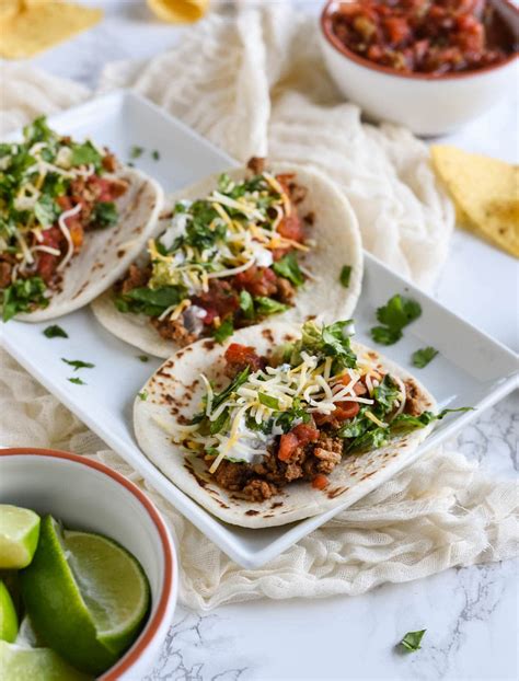 19 healthy taco recipes to make over your taco tuesday. Healthy Turkey Tacos - Feasting not Fasting