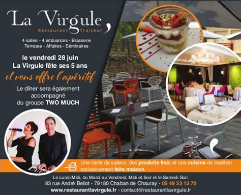 Programme Ans Restaurant La Virgule