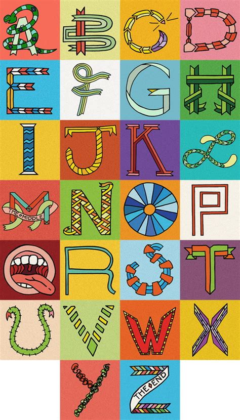Illustration Illustrated Alphabet By Aaron Landry At