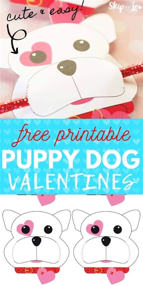 Free Printable Puppy Valentine Cards