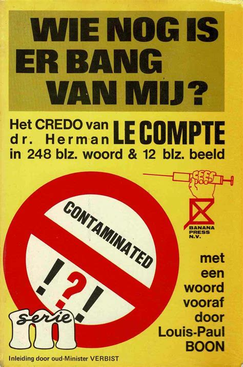 Herman Le Compte Wie Nog Is Er Bang Van Mij 1973 Out Of Stock