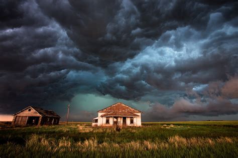 Photography Nature Landscape House Clouds Storm
