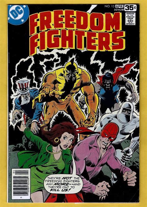 Freedom Fighters Vf Dc Uncertified Free Ship Comic Books Bronze Age Dc Comics