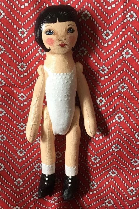 Ooak Hand Painted All Cloth Hitty Doll Friend 5 Day Suecs Doll Clothes Dolls Playset