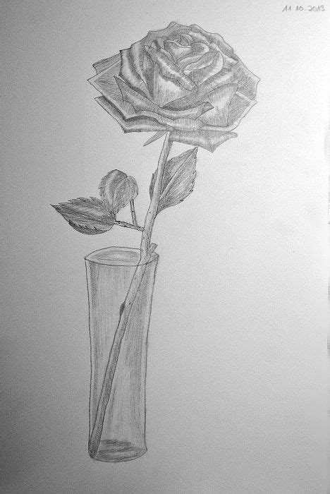 #Bleistiftzeichnung #Bleistiftskizze #Anfänger #Rose # ... Zeichnen lernen erste schritte zeichnung gezeichnet mit bleistiften auf papier.