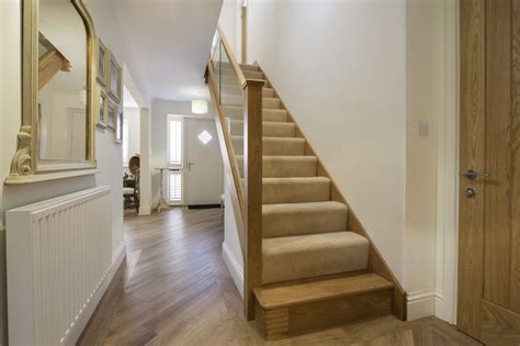 Tread depth is shorter carpet shrinks stair tread depth. Oak Carpeted Staircase - Edwards & Hampson
