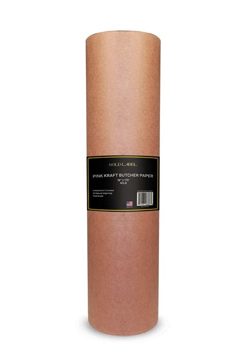 Buy Pink Butcher Paper Roll 18 X 175 Made In Usa Food Grade Natural