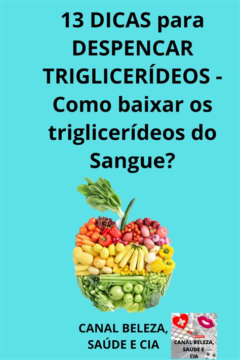 Cardápio Para Baixar Triglicerídeos