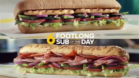 If you're looking to subway offers and at low prices, there's no better to get the subway restaurant deal of the day, look for a menu display at your local subway or you can ask the server what is the today sub special. Subway $6 Footlong Sub of the Day TV Commercial, 'Dancing ...