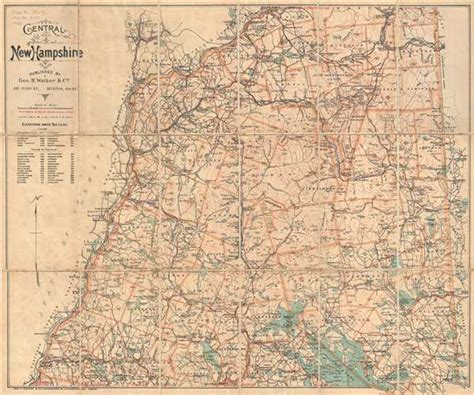 Central New Hampshire Geographicus Rare Antique Maps