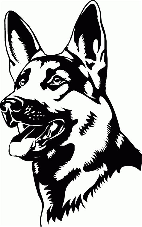 Our free coloring pages for adults and kids, range from star wars to mickey mouse. German Shepherd Dog Coloring Page - Coloring Home