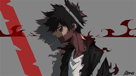 Dabi Hd Wallpaper Scars And Blue Eyes By Amo