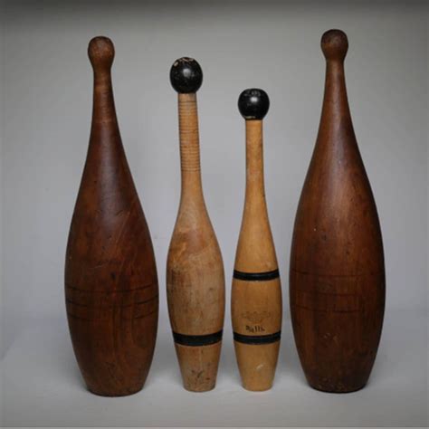 Early 20th Century Wooden Juggling Pinsexercise Pins C 1920s At 1stdibs