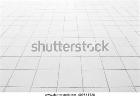 White Ceramic Floor Tiles Decoration Bedroom Stock Photo 609861428