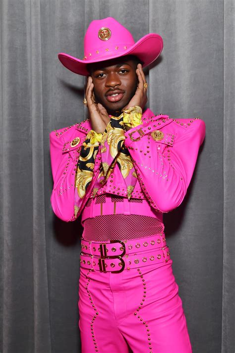 Lil Nas X Is A Popping Pink Cowboy At The Grammys Essence