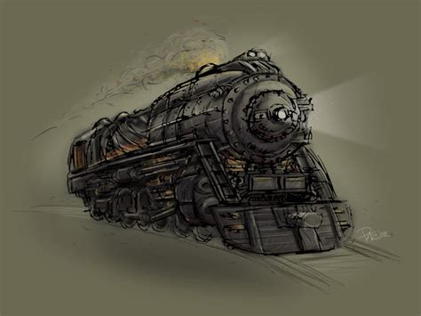 Drew Pace Portfolio Steampunk Train