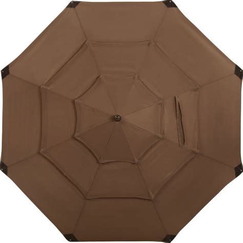 Buy Outdoor Expressions 9 Ft 3 Tier Wood Tiltpulley Patio Umbrella Brown