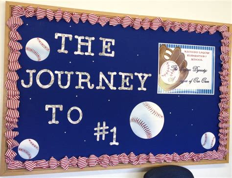 Baseball Bulletin Board With Rhinestones Ar Board School Sports Theme