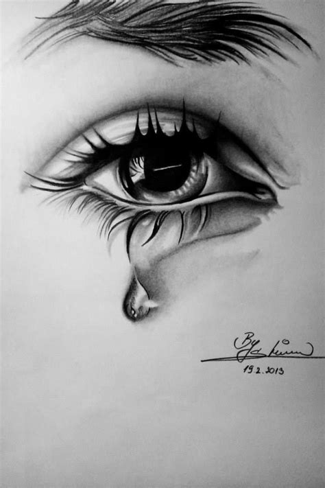 Art Sketch Drawings Tears Sadness Eye Art Pencil Art Drawings