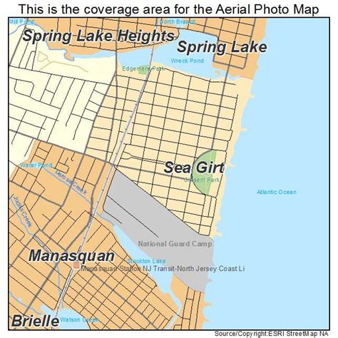 Aerial Photography Map Of Sea Girt Nj New Jersey