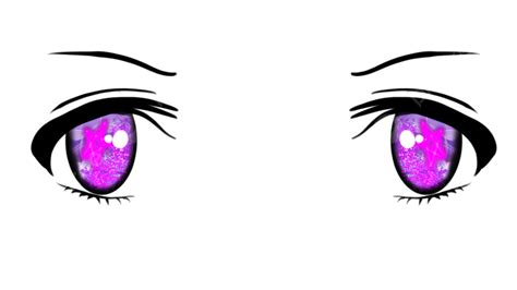 Character Eyes Hd Transparent Eyes Anime Manga Style Glow Pink Eyes