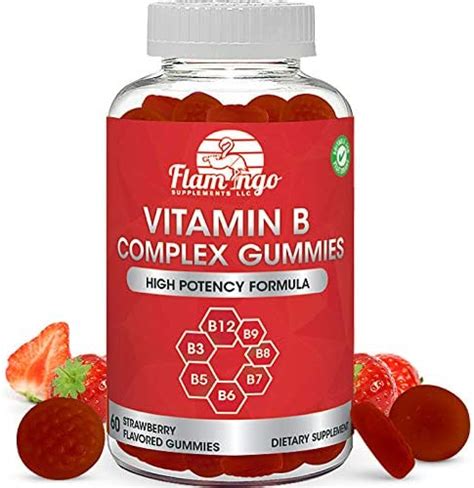 Vitamin B Complex Gummies Vitamin B12 B7 B6 B3 Niacin