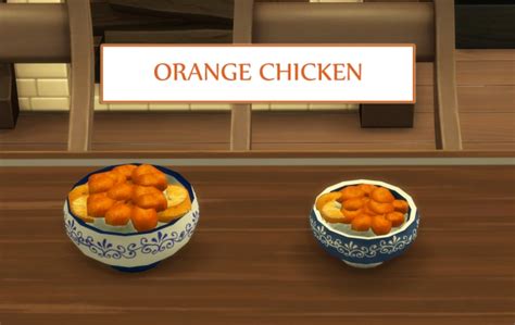 Orange Based Recipes Chicken And Mousse By Icemunmun At Mod The Sims