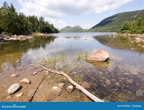 Picturesque Lake Stock Photo Image Of Rocks Wilderness 9109396