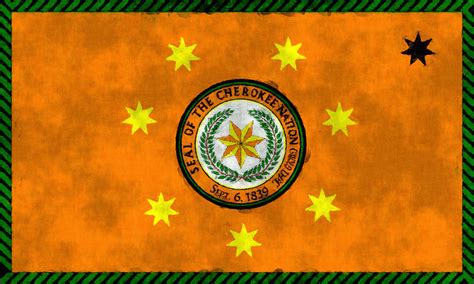 Flag Of Cherokee Nation Digital Art By World Art Prints And Designs