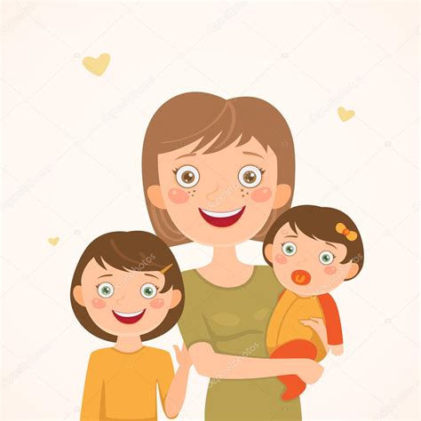 Joyeux dessin de famille, illustration vectorielle eps10 graphique