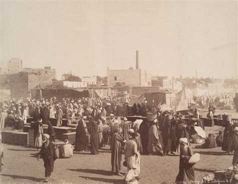 الجموع في سوق السبت ١٨٨٠ ١٨٨٩egypt 1880 1889by Gabriel