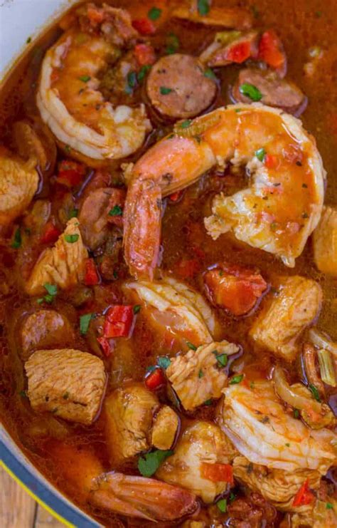 Easy Jambalaya Chicken Shrimp And Andouille Recipe VIDEO Dinner