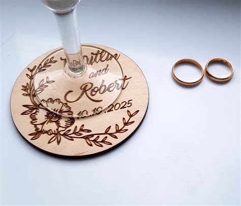 Personalized Wedding Coasters Personalized Rustic Wedding Etsy